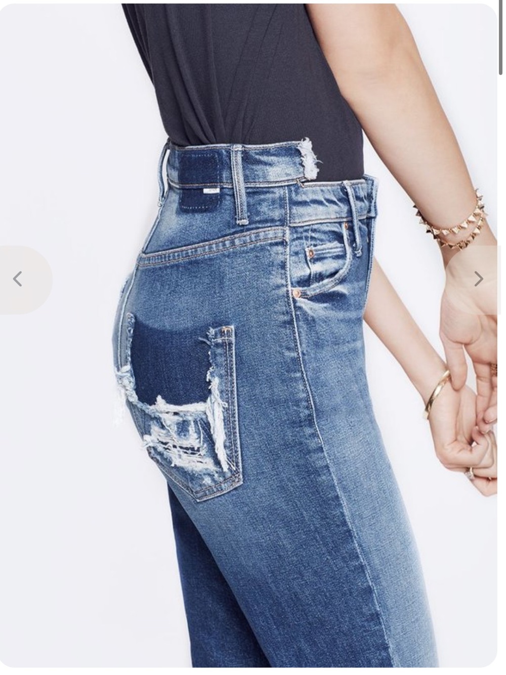 Mother Superior The Dazzler Shift Your Treat or Mine Jeans Size 25
